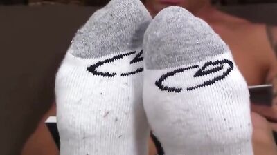 Gay Porn Video - Power Foot Worship! Montana boy shows his strong feet in this hot foot fetish scene