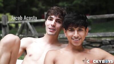 Bareback Twink Threesome: Public Sex and Oral Delight!