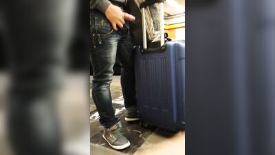 Exposing Hot Bulge and Penis in Public - A Gay Porn Video