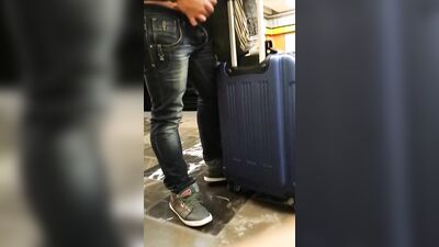 Exposing Hot Bulge and Penis in Public - A Gay Porn Video