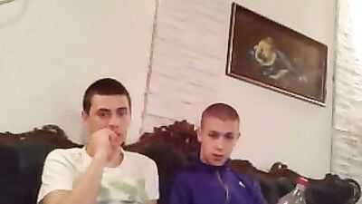 Serbian Butt Bait: Two Scally Lads Showing Cocks and Asses!