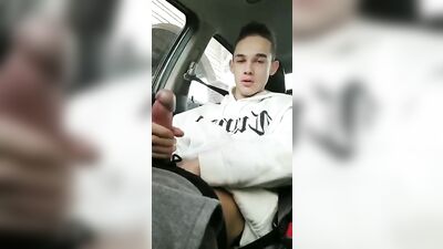 Self-loving gay car chillers in action - Just Chilling Gay Porn Tube Car Selfie