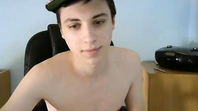 Gay Cum Fountain Spraying Web-Cam Show by Slovenian Porn Star Dado2020