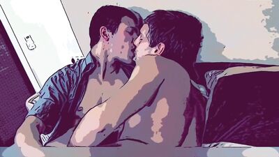 Gay Tube Animated Action Fun Voyeur - Two Guys Having Sex