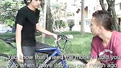 Debt Payback Sex: Twink Cum Load Fucked into Sphincter!