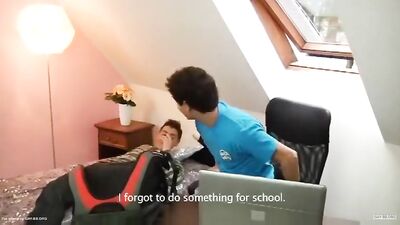 Two Boys Raw Fuck Sesh Ignores Exam! Cum Shots Galore!
