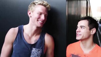 Blond Boys Long Way to Bed Action Gay Porn!