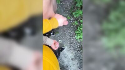 Friends Jack Each Other - 9 Sprays Shootout! Boys Porn Public Outside Cum Shots!