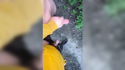 Friends Jack Each Other - 9 Sprays Shootout! Boys Porn Public Outside Cum Shots!