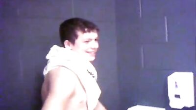 Gay Porn: Lick my pits school restroom fetish tube