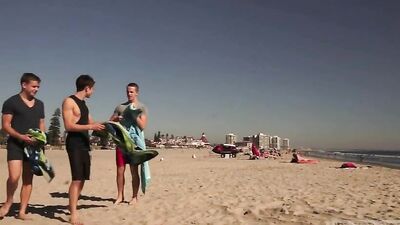 Beach Day Threeway Revisited: Action-Packed Group Sex!