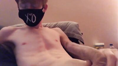 Close up slim masked yummy: The ultimate gay solo voyeur experience