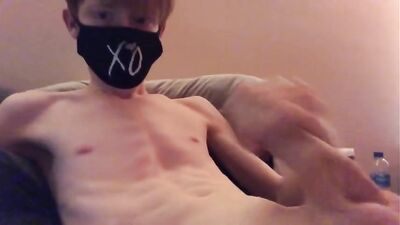 Close up slim masked yummy: The ultimate gay solo voyeur experience