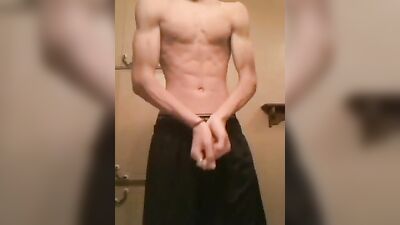 Latino Heat: Hispanic Boy Flexes Muscles in GBT Gay Boy Porn