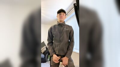 Twink Jack-off Spectacle! Uncut Hose and Cum Shots Galore!