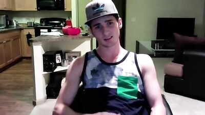 Jerking His Cock in His Apartment - Amateur Web-Cam Boys Porn!