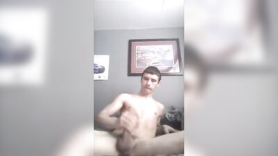Young Hottie Jerks Off GayTube in His Private Room