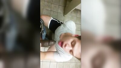 College Boy BBC Blowjob in Locker room: Double Penetration Threesome