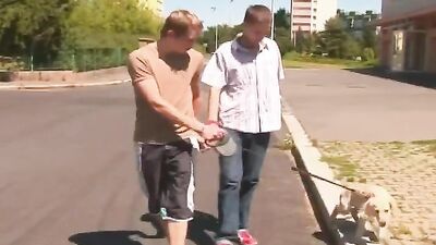 Horny Dog Walkers - Cumming Back for More!