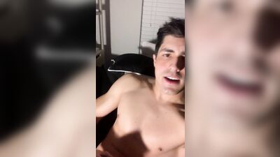 Handsome Dude Jerks, Shoots to His Neck Down His Front Boys Porn