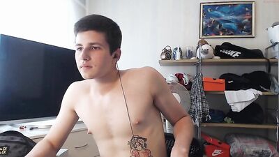 Pinoy Frat Boy Web Cam Handjob - Big Cock Blond Action!