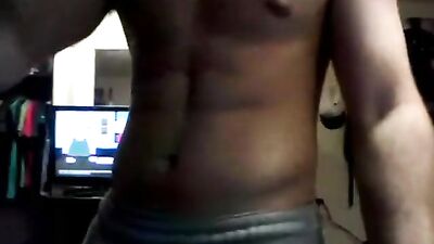 Fit Muscle Jock Plays on Cam with Boys Porn