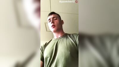 Cute Army Boy Cums Again in New Porn Cam!