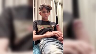 Gay Porn: Young Latino Plays With Cock by Rick Vilela - A Solo Action Video!