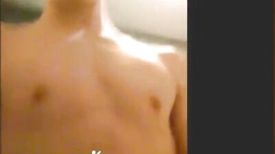 Gay Porn Video: Twink Jerks Off in the Shower for GFs Pleasure OR Twink Showers: Jerking off for Girlfriends Gratification