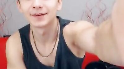 Euro Hottie Masturbating on Cam Boys Porn