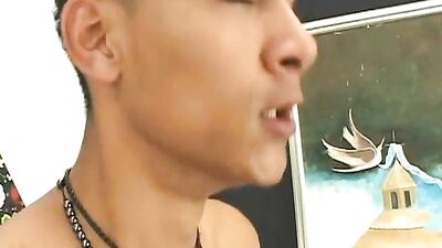 Latino Lads Bareback Bondage Fetish - Double Cum Action with Boy Porn!