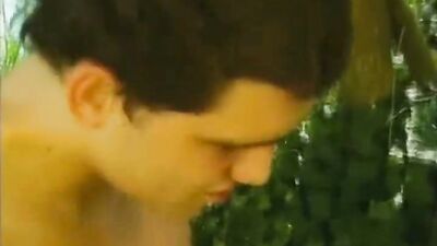 Behind the House Boys have More Fun! - A bareback cum shot oral adventure