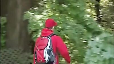 Outdoor Thrills: Action Cum Shots Handjob Oral Public!