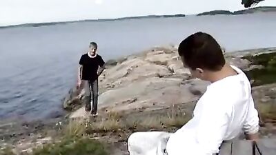 Gay Porn: Three Chill Boys And Public Outside Action ==============================================