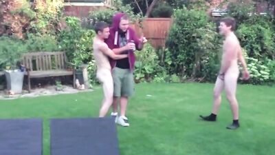 Garden Naked Friends Amateur Gay Fun!