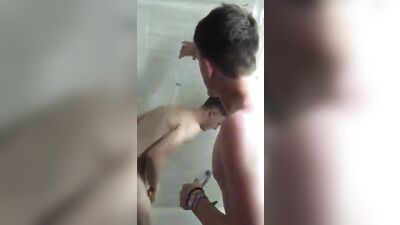 Hung Twink Pranked in the Shower: Amateur Fun with Straight Boys!