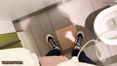 Blond Teen Boys Porn: Cum Shots and Handjobs in Public Toilets!