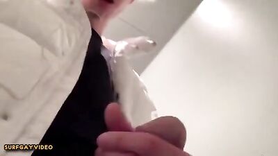 Blond Teen Boys Porn: Cum Shots and Handjobs in Public Toilets!