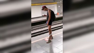 Metro Boy Caught in Public Outside Tube: An Explosive Gay Porn Experience!