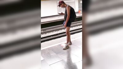 Metro Boy Caught in Public Outside Tube: An Explosive Gay Porn Experience!