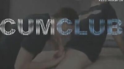 Cum Guzzling Cute Jock Swallows Huge Load from Muscular Rock Hard Cock