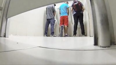 Urinal Fun: Mall Action Fetish Gay Tube Record!