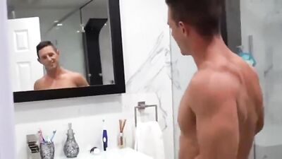Step-sons Shower Surprise with Dad - Gay Porn Videos