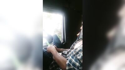 Asian Taxi Driver Cum Break: Release Time!