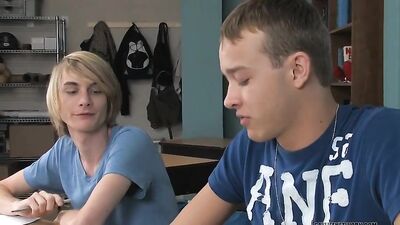 Classroom Fucks with Big Cock Blond: Gay Porn Action Packed!