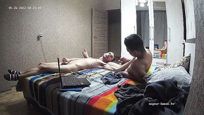 The Handsome Hotties - SPY CAM: Action-Packed Bisexual Muscle Boys Porn!