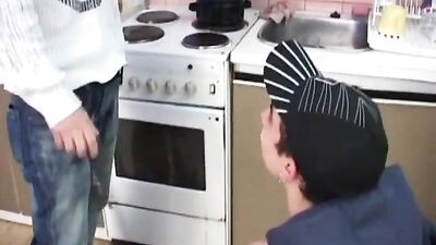 Young and Hungry in the Kitchen! - Gay Porn Video