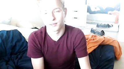 Blonde Twink Webcam Jacking - Gay Porn Video
