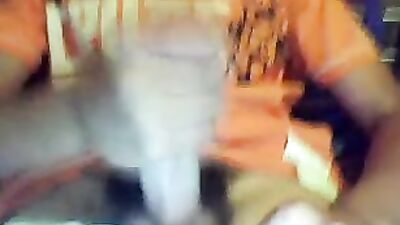 Getting jizz all over my orange shirt boys - Hardcore gay porn action!