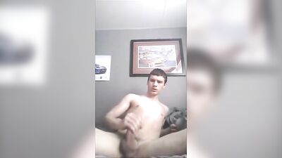Hot Guy Cums on Chest: Gay Porn for Straight Boys!